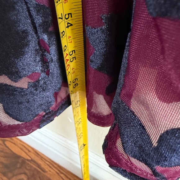 Baltic Born Velvet Burnout Maxi Dress Long Sleeve M Whimsigoth Grunge Fairy - Picture 8 of 11